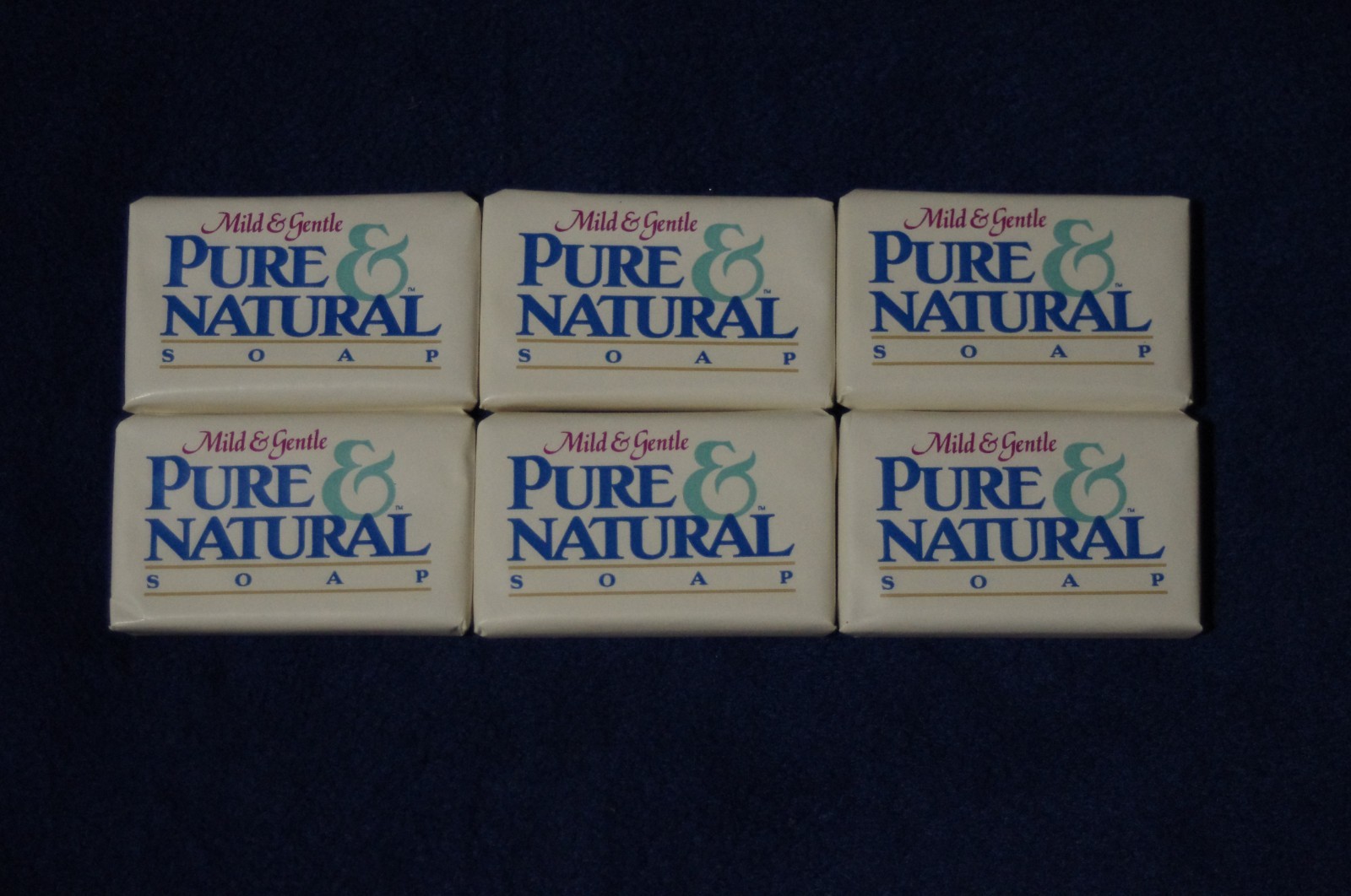 Vintage Pure & Natural Soap Travel Size Pack of 6 Dial USA NIP New Mild Gentle