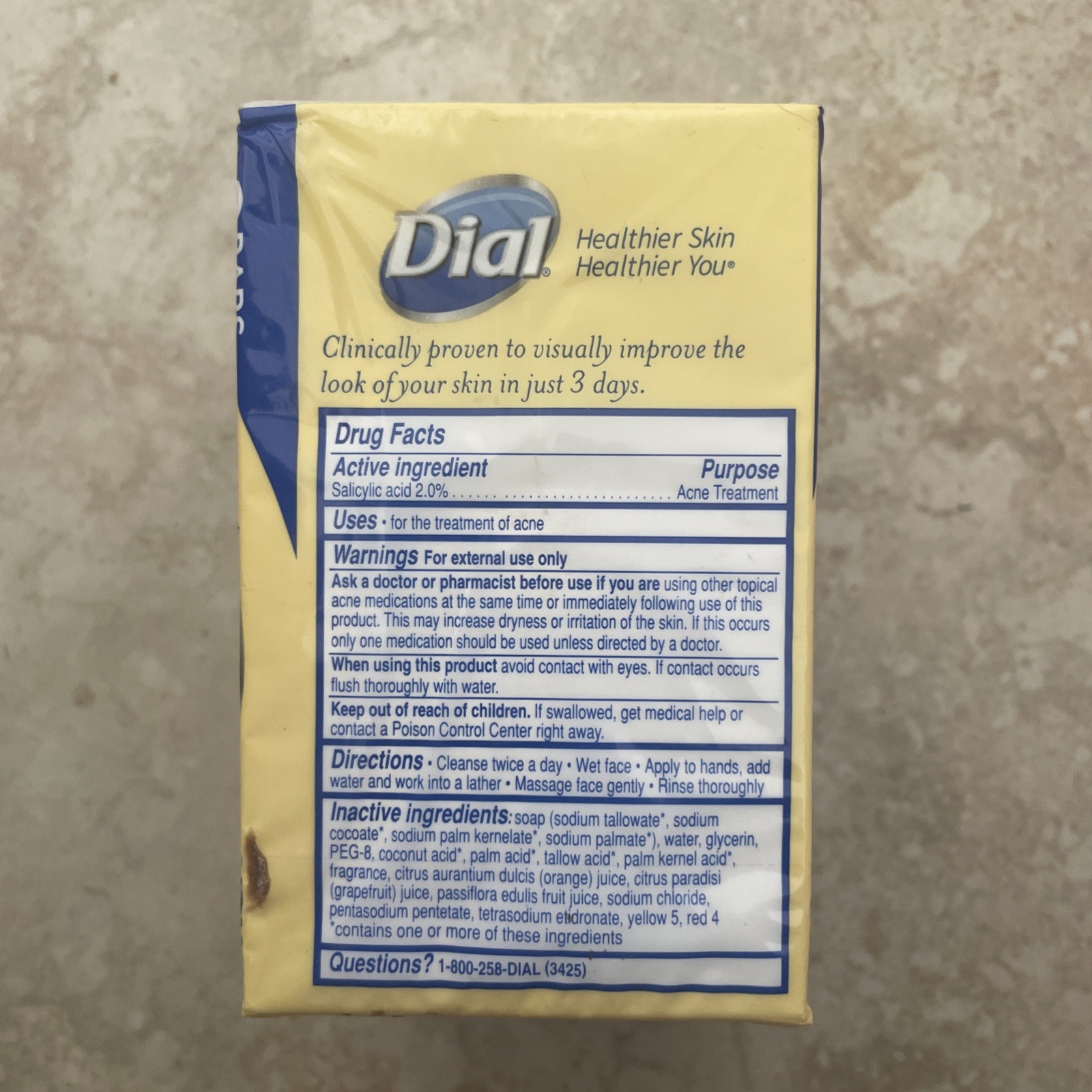 Dial Oil Free Acne Control Deep Cleansing Face Bars Soap Sealed Discontinued
