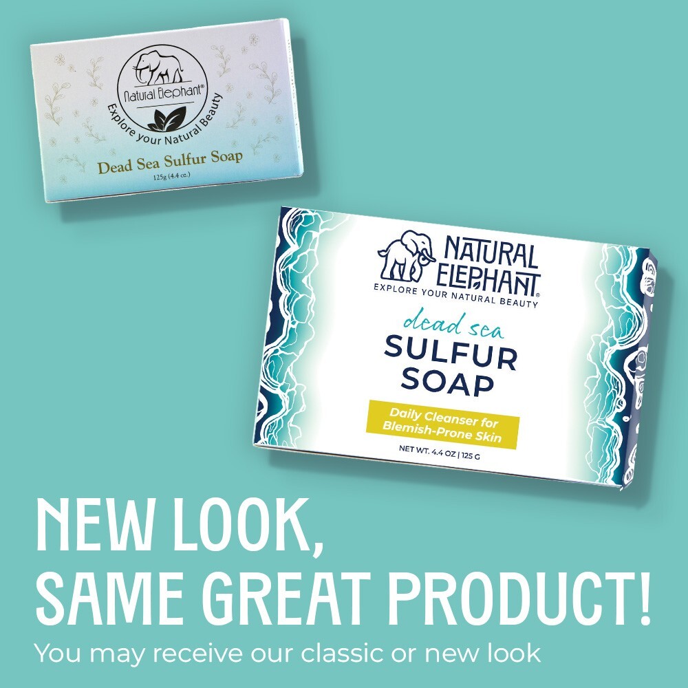 Natural Elephant Dead Sea Sulfur Soap 4.4 oz (125 g) Pack of 10