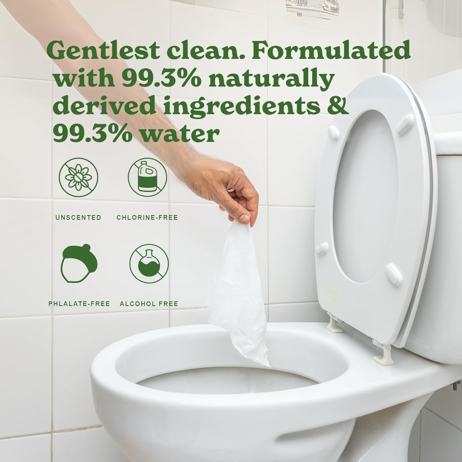 Tree Free Flushable Wipes, Certified Flushable, Septic Safe, Biodegradable, C…