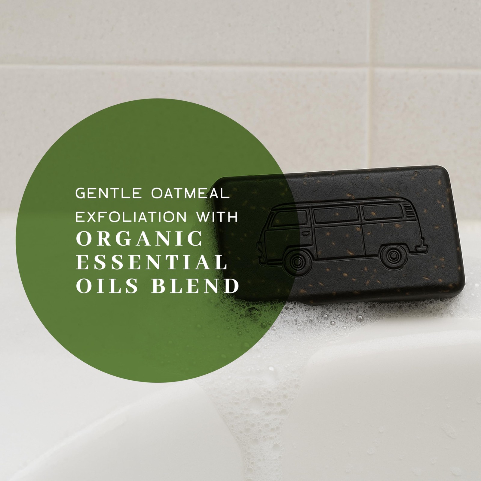 VanMan Tallow & Pine Tar Soap Bar – Grass-Fed Beef Tallow with Organic Oatmea…