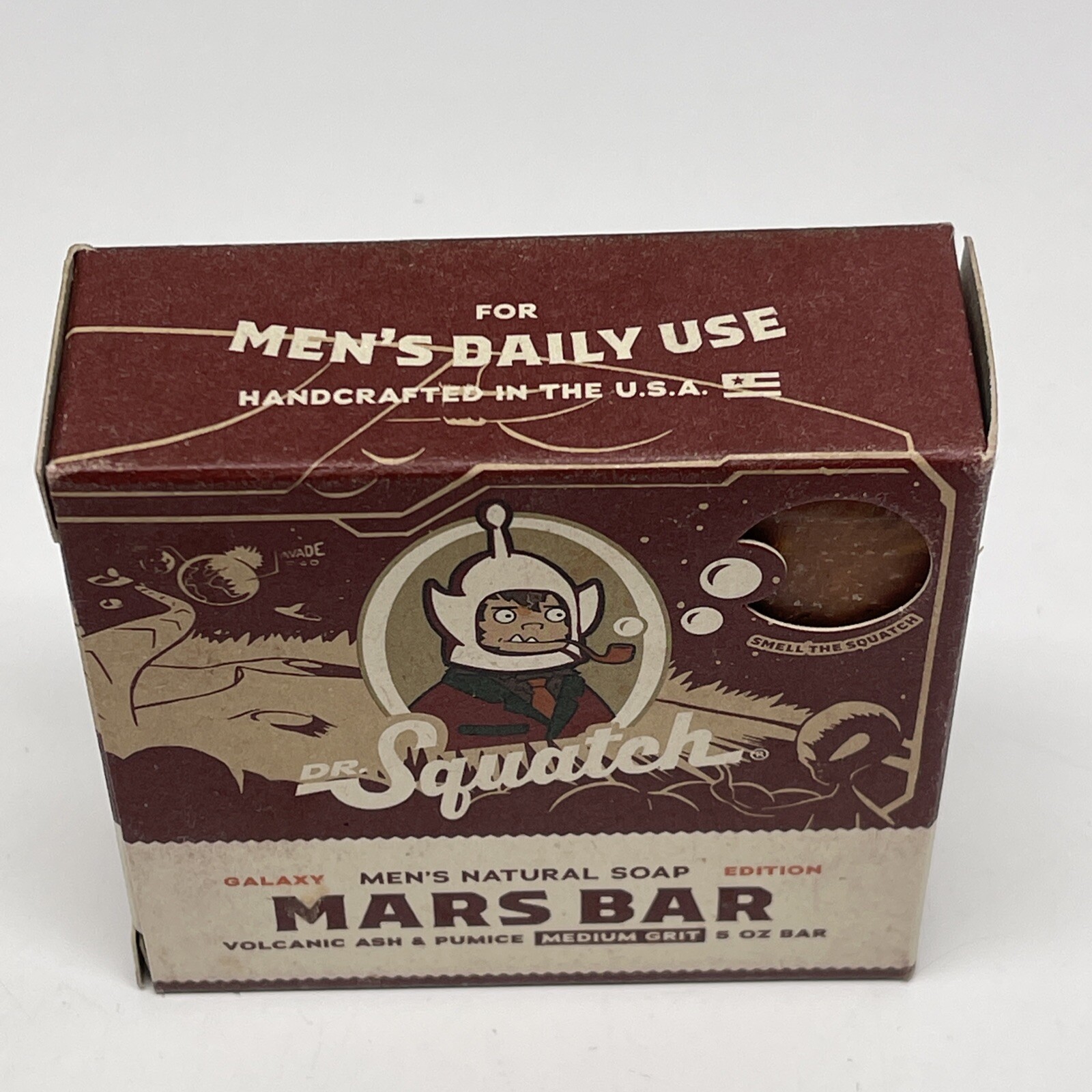 Dr. Squatch Mars Bar Bricc Volcanic Ash & Pumice Limited Edition Soap BRAND NEW