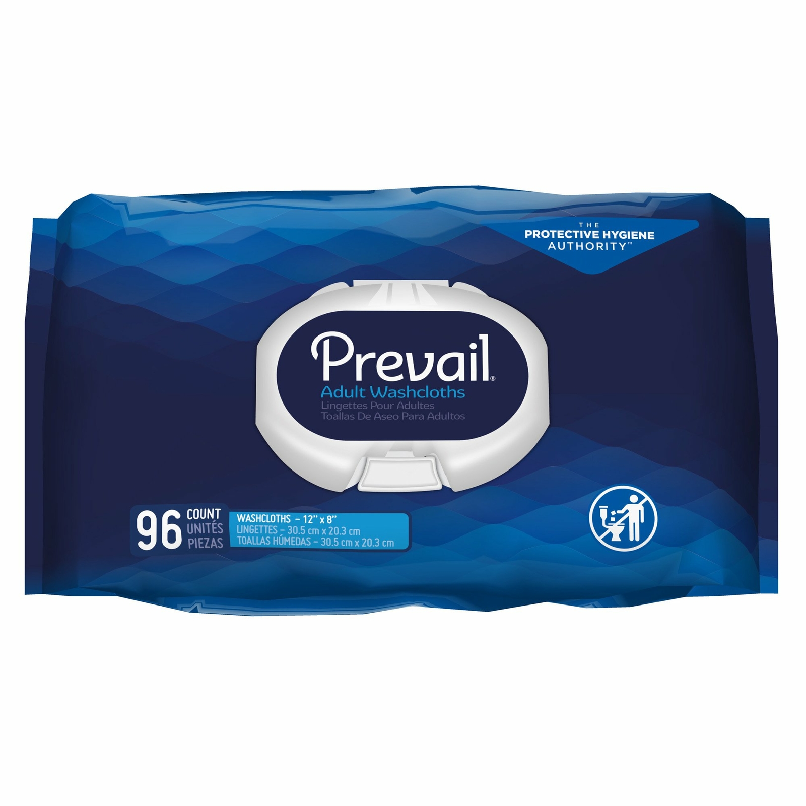 Prevail Adult Wipe or Washcloth 8 x 12″ 1 Pack 96 Wipes