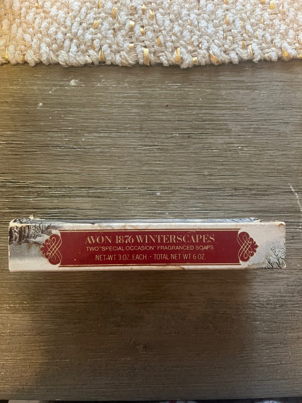 Vintage Avon Special Occasion Frangtance Soaps Bar 1876 Winterscapes Scenes