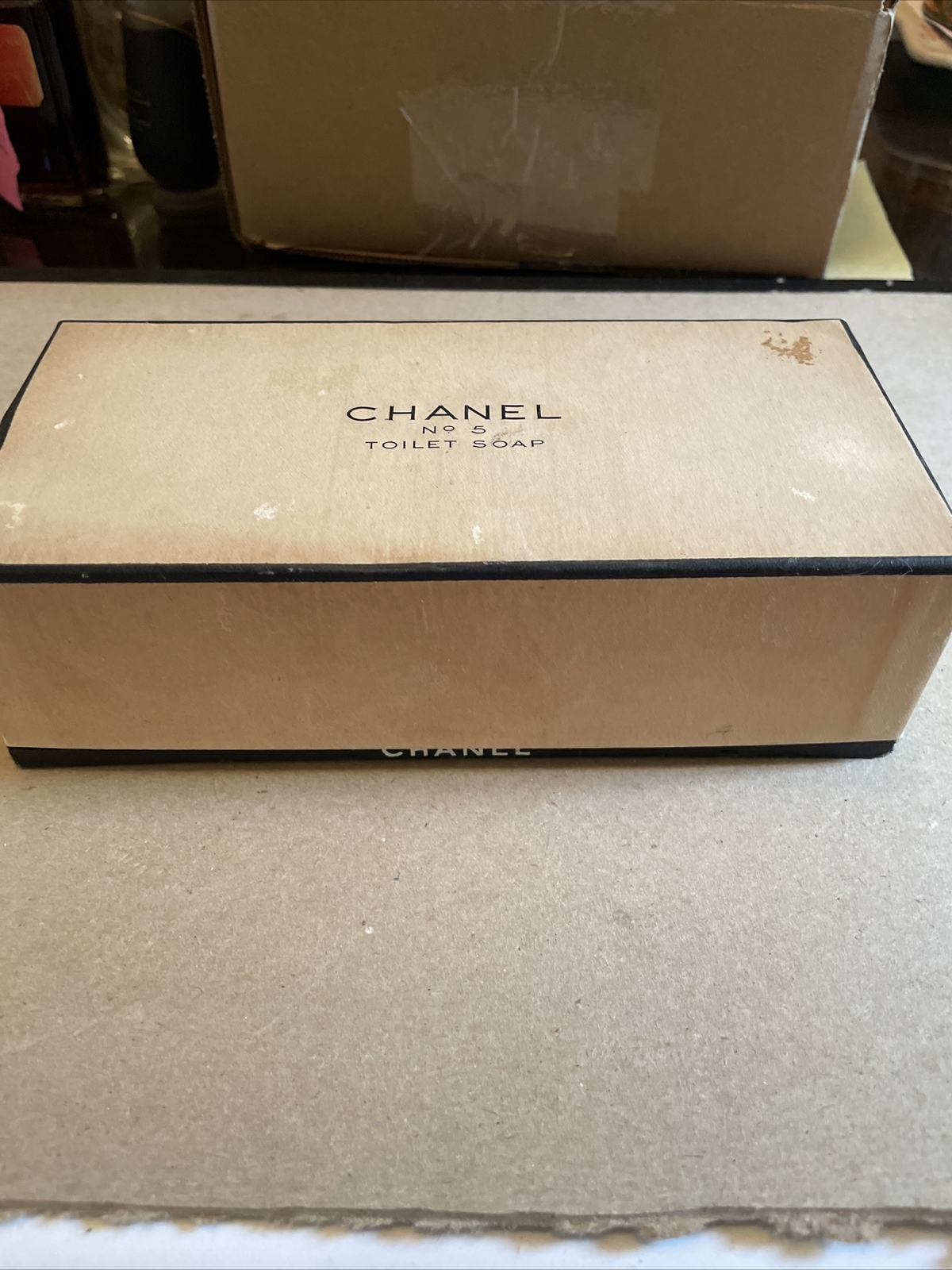 Vintage Chanel No 5 Set of 3 Hard Toilet Soap Set