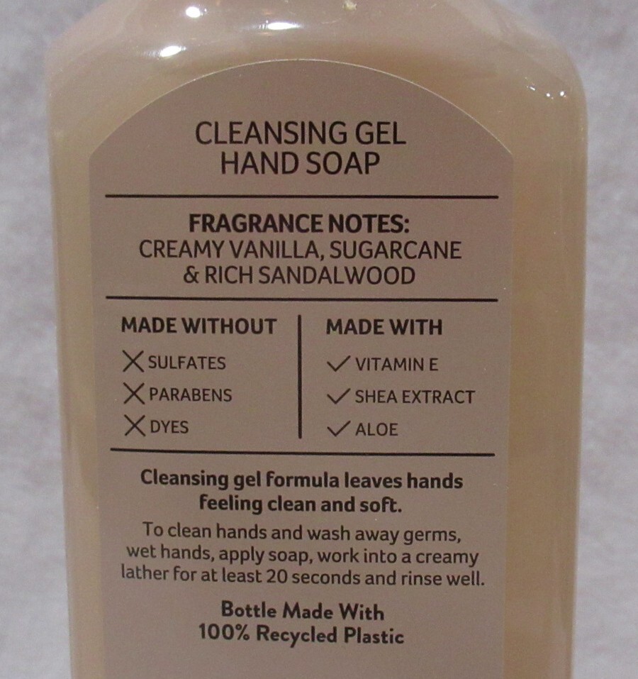 Bath & Body Works Cleansing Gel Hand Soap Lot Set of 2 SWEET SANDALWOOD