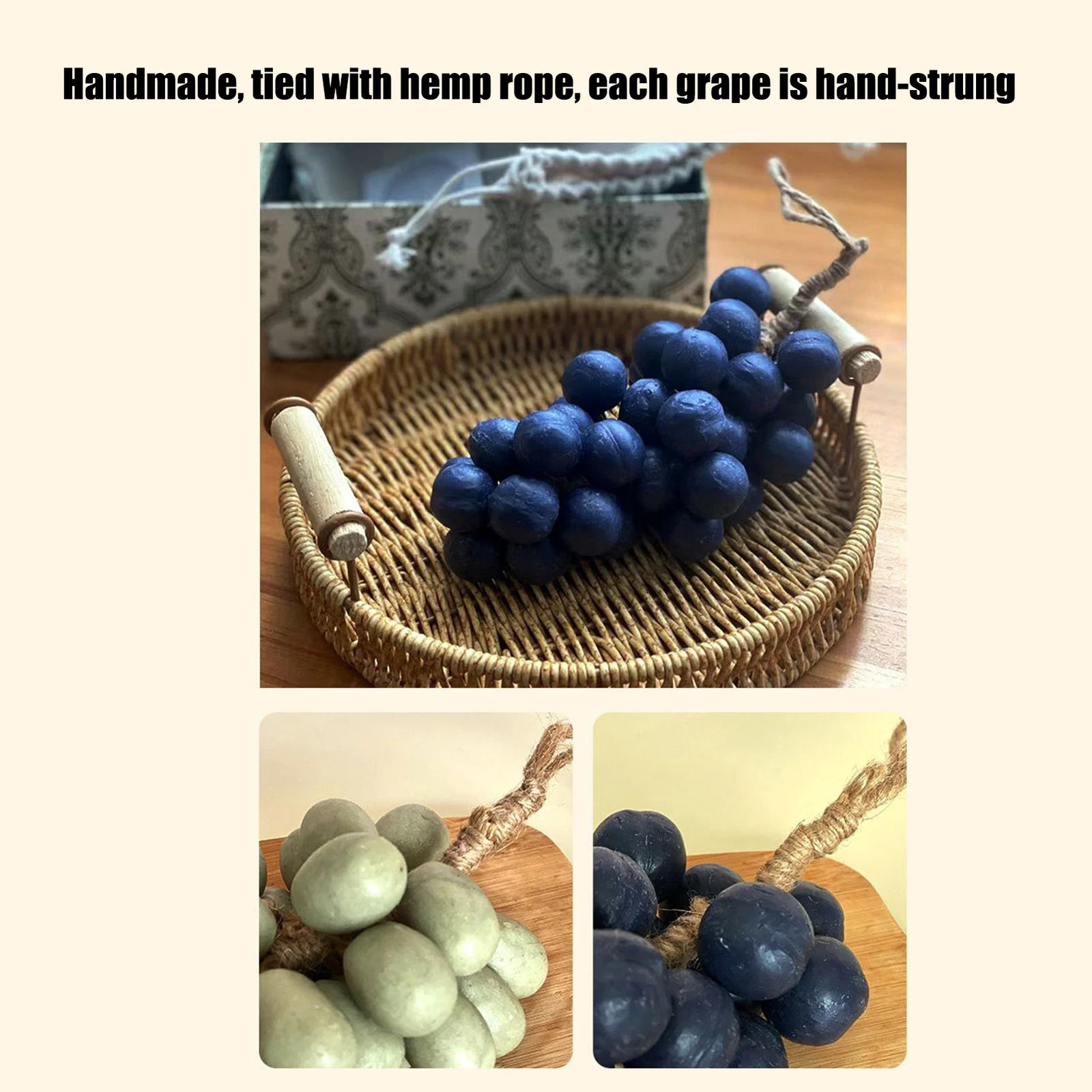 2 x Grape Handmade Soap, Simulated Grape Bunch Cold Processed Soap, Tiktok