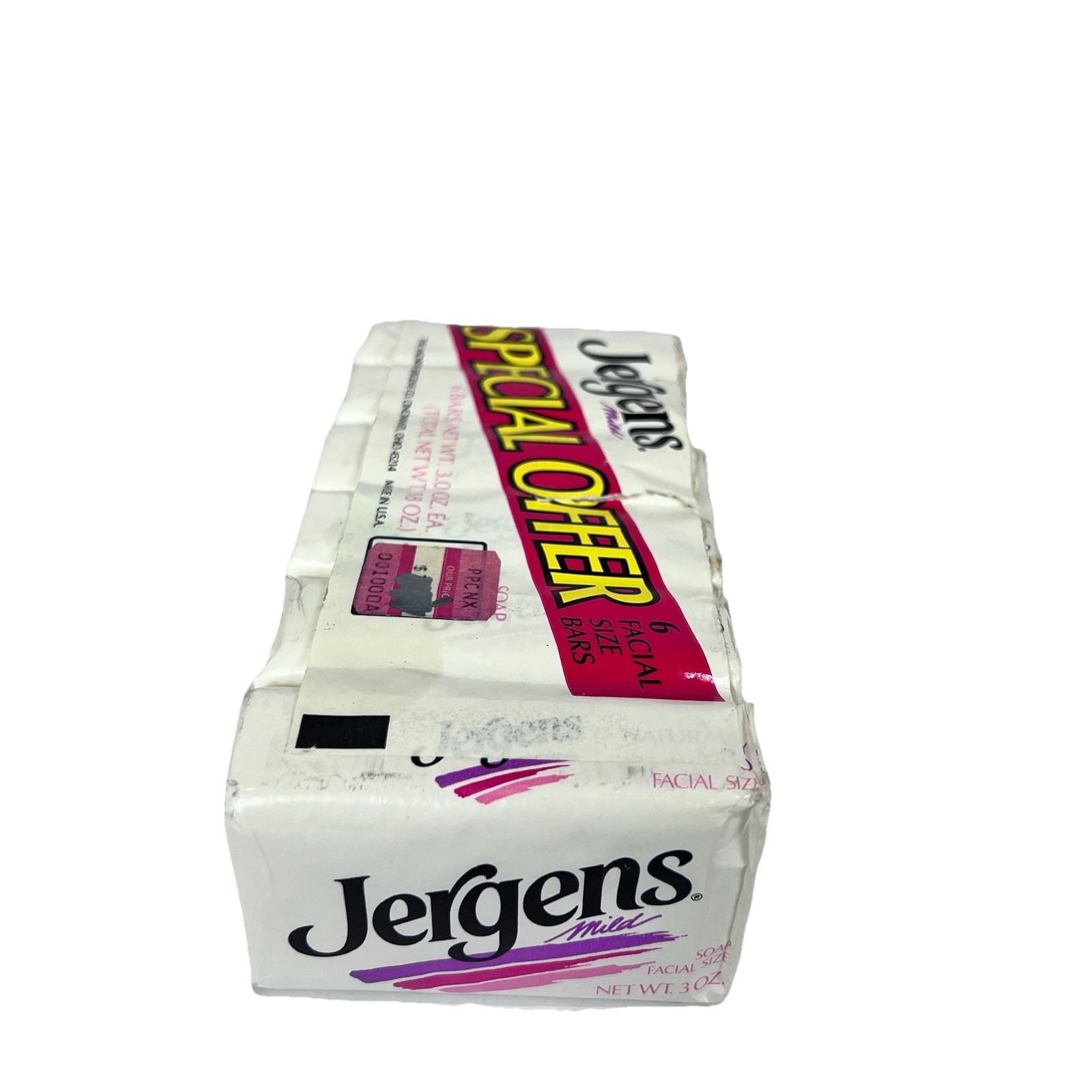 Vintage Jergens Mild Bar Soap 6 Bar Family Pack Cleans Set Lot New NOS Prop