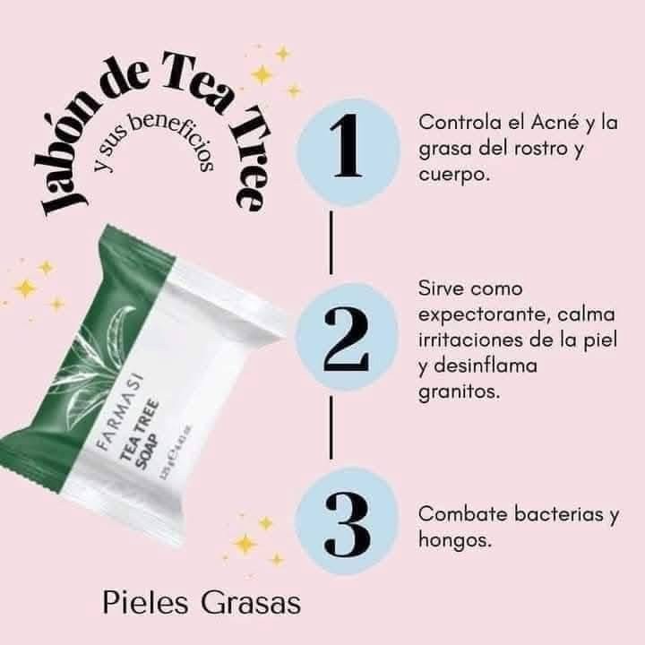 Farmasi Dr C Tuna Tea Tree Soap. Face and body. Oily-combination skin type.