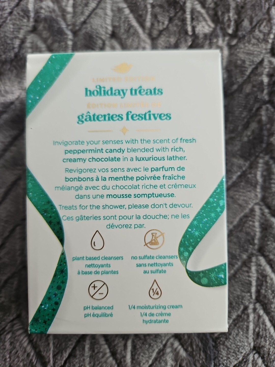 Dove Limited Edition Holiday Treats Beauty Bar Soap Peppermint Bark 5oz SEALED