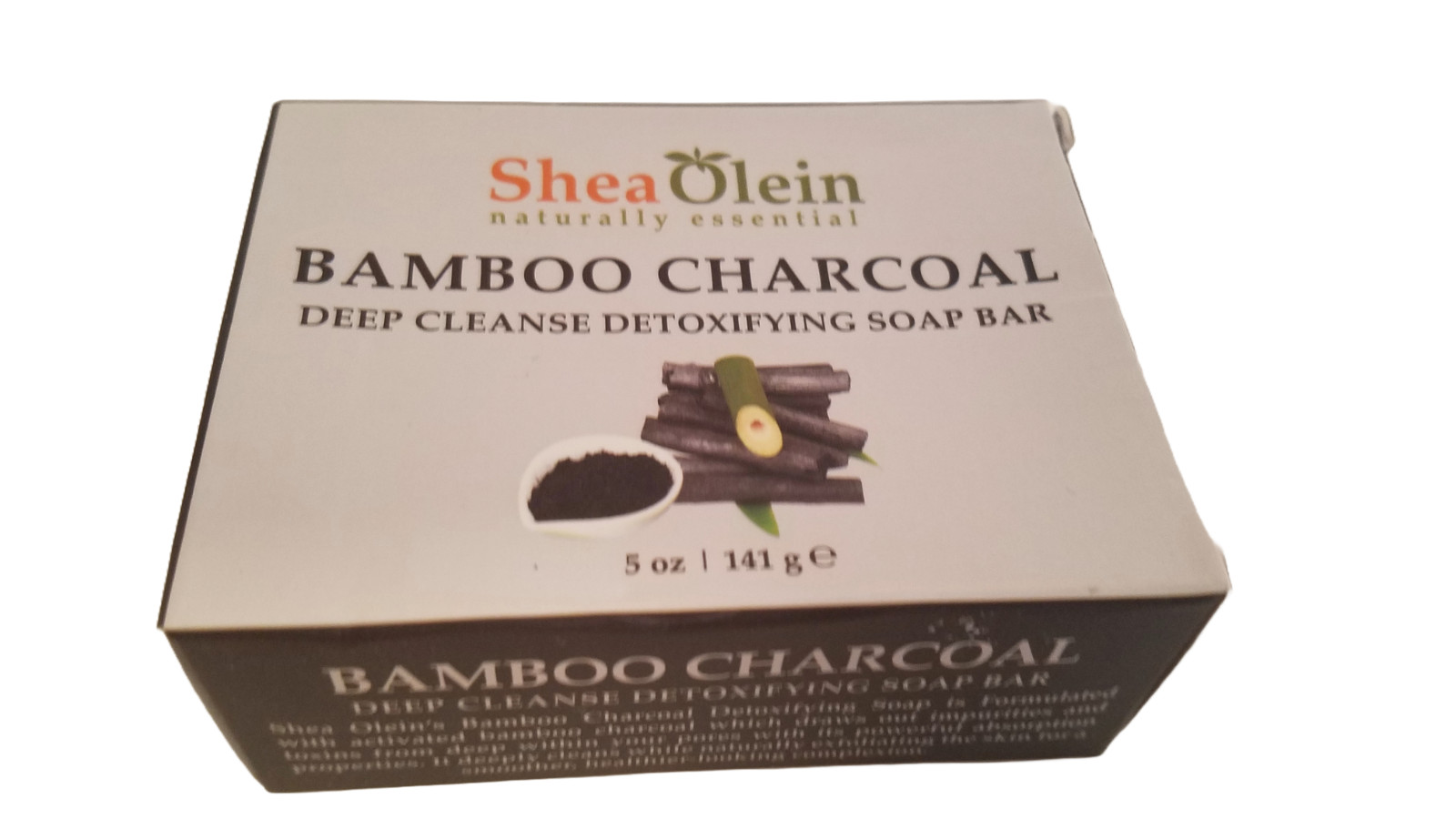 Natural Essential Activated Bamboo Charcoal Deep Cleanse Detoxifying Soap Bar
