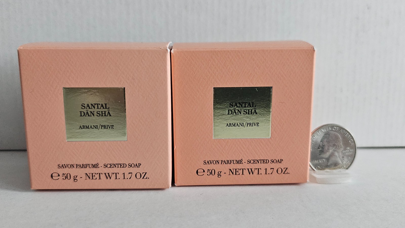 Armani Privé SANTAL DAN SHA Scented Luxury Mini Soap – TWO PIECES 1.7Oz/50g/each