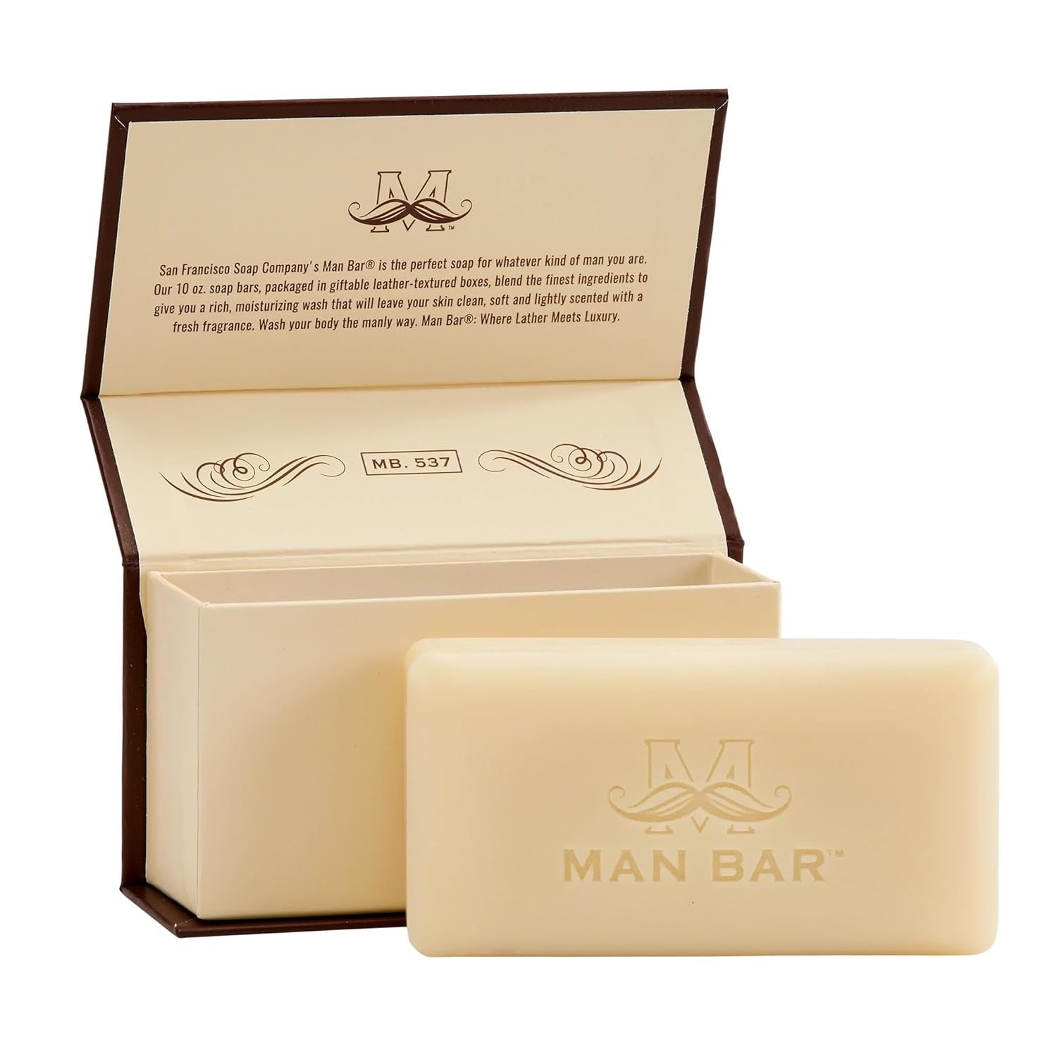 San Francisco Soap Company Revitalizing Man Bar, Exotic Musk & Sandalwood, 10