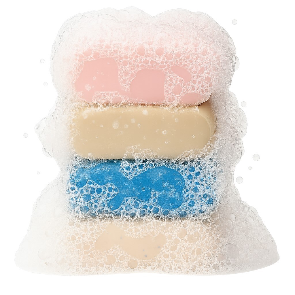 NatureMak Soap Bars w/ Clay – 4pk, 6oz – Handmade in USA, Gentle for Face & Body