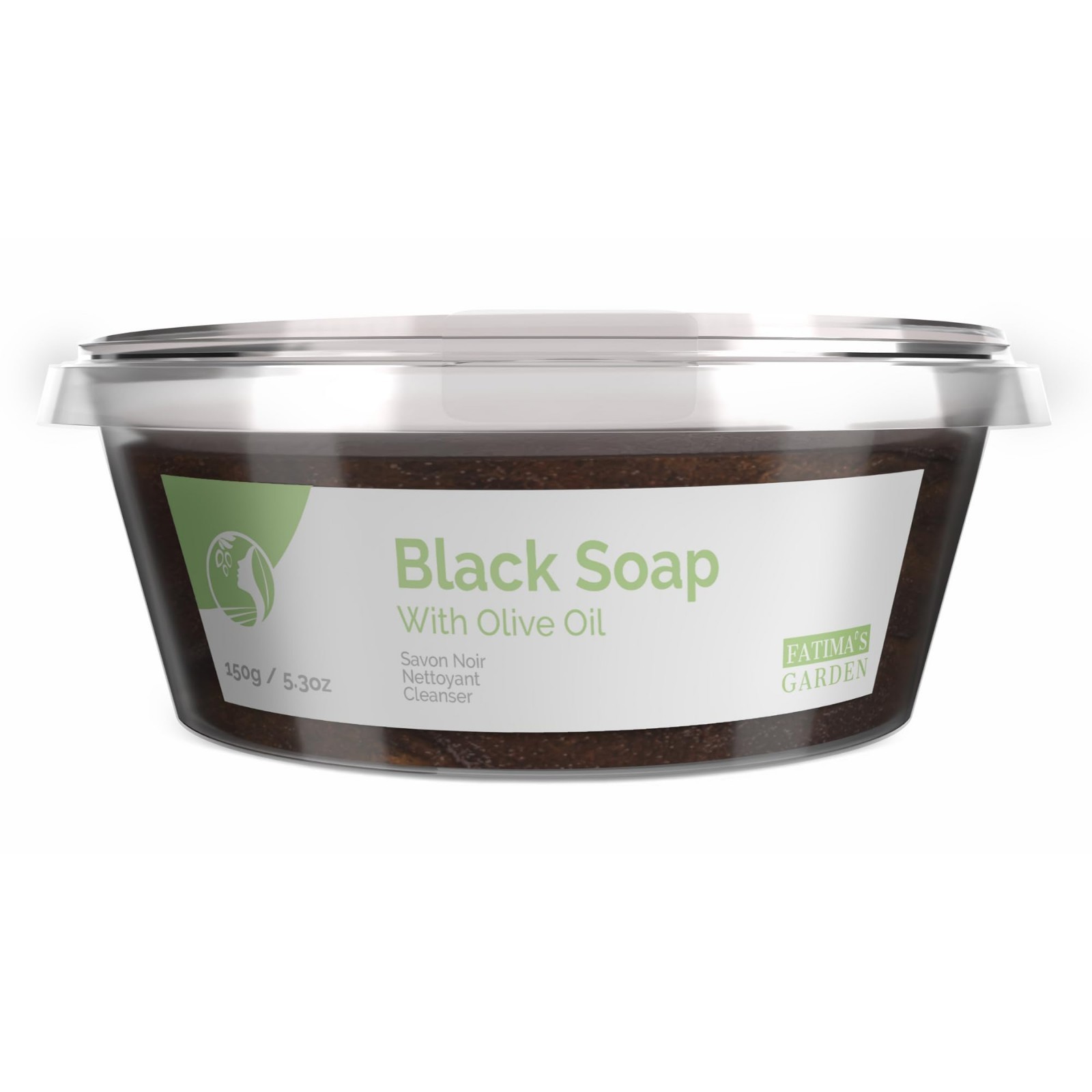 Natural Olive Oil Black Soap – 150g Organic Cleanser for Skin & Face Care