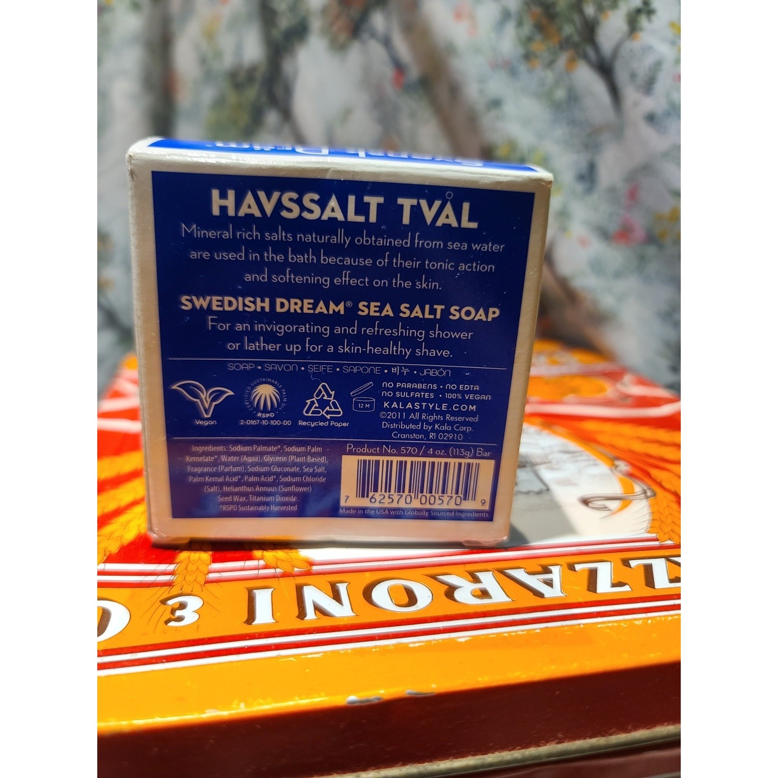 Swedish Dream® Sea Salt Soap 4 Oz. 113 Gr New