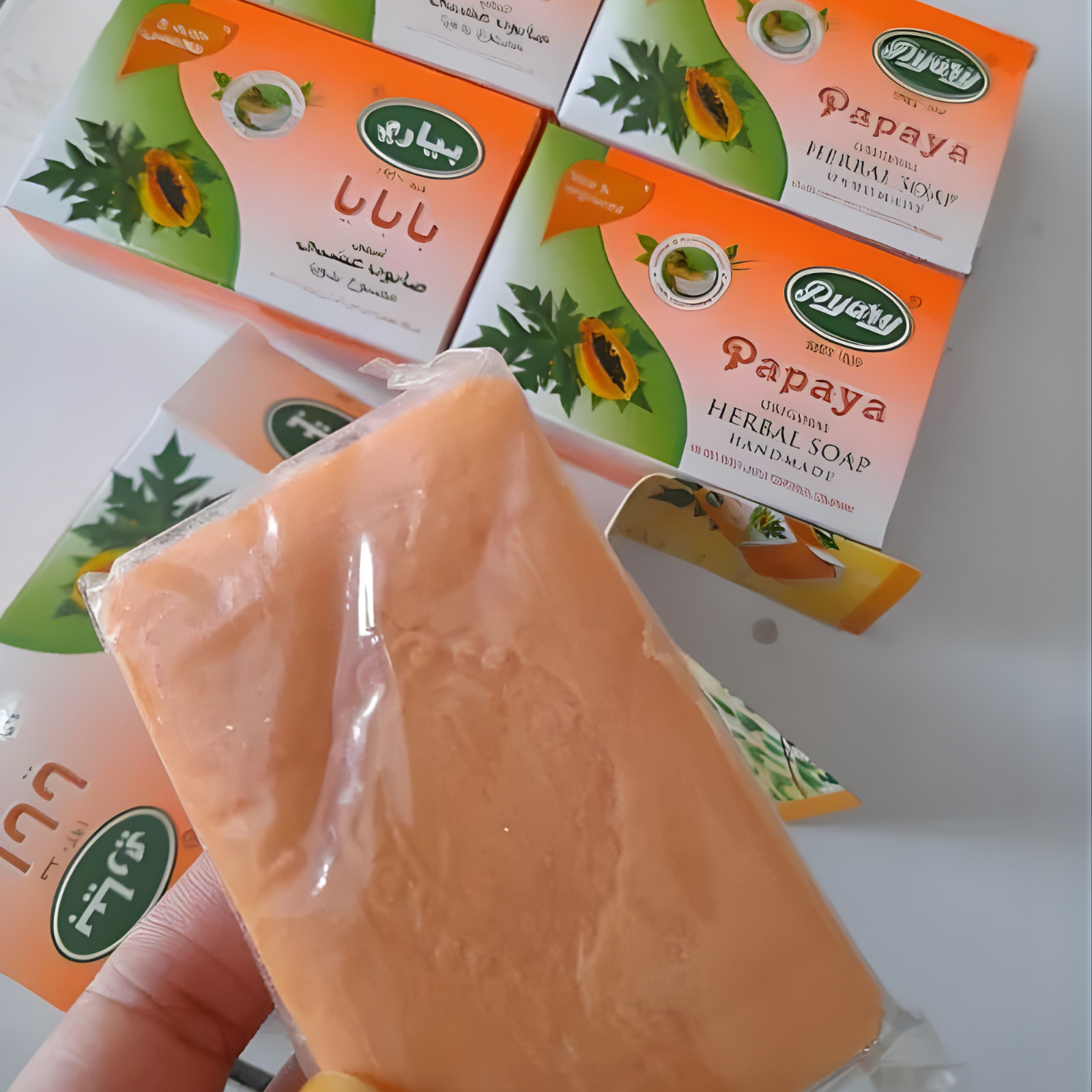 Pyary Papaya Beauty Soap 75g – Herbal Skin Brightening & Cleansing Bar
