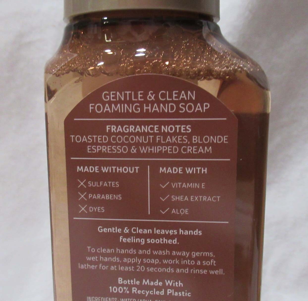 Bath & Body Works Gentle & Clean Foaming Hand Soap Set Lot 2 COCONUT JAVA CHIP