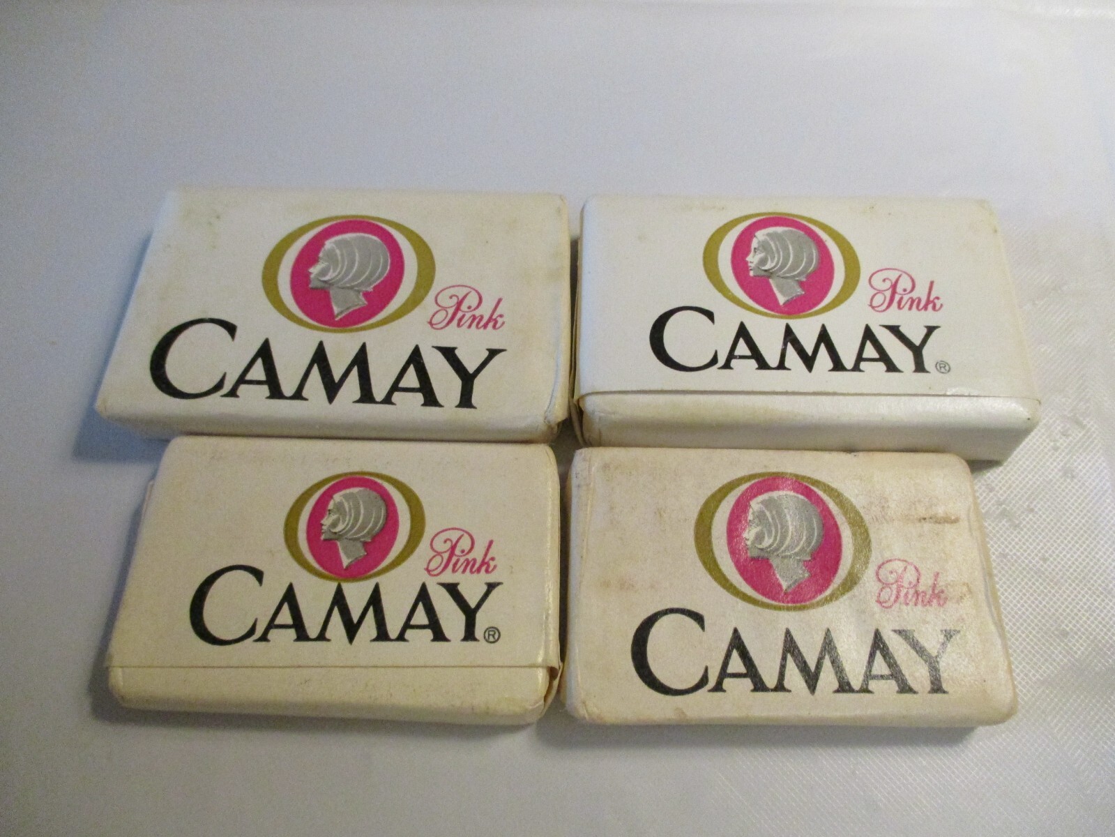 Lot 4 Bars Camay Hotel Travel Size Soaps 2 1 Oz, 2 .5 Oz NOS Unopened Vintage