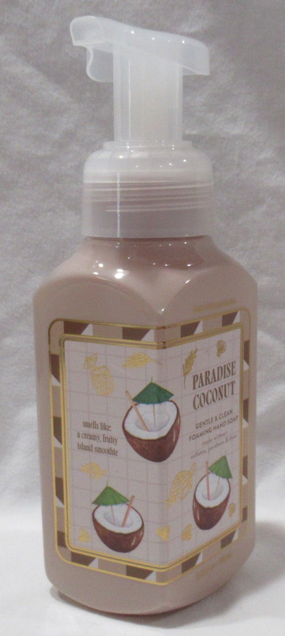 Bath & Body Works Gentle & Clean Foaming Hand Soap Lot Set of 2 PARADISE COCONUT