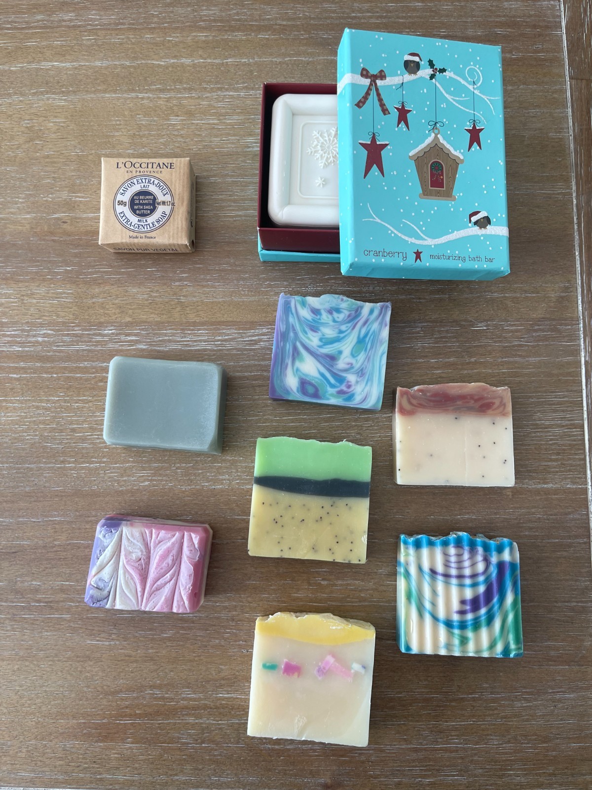 Bar Soaps – Various Scents, Various Colors – L’Occitane – Cranberry Scented