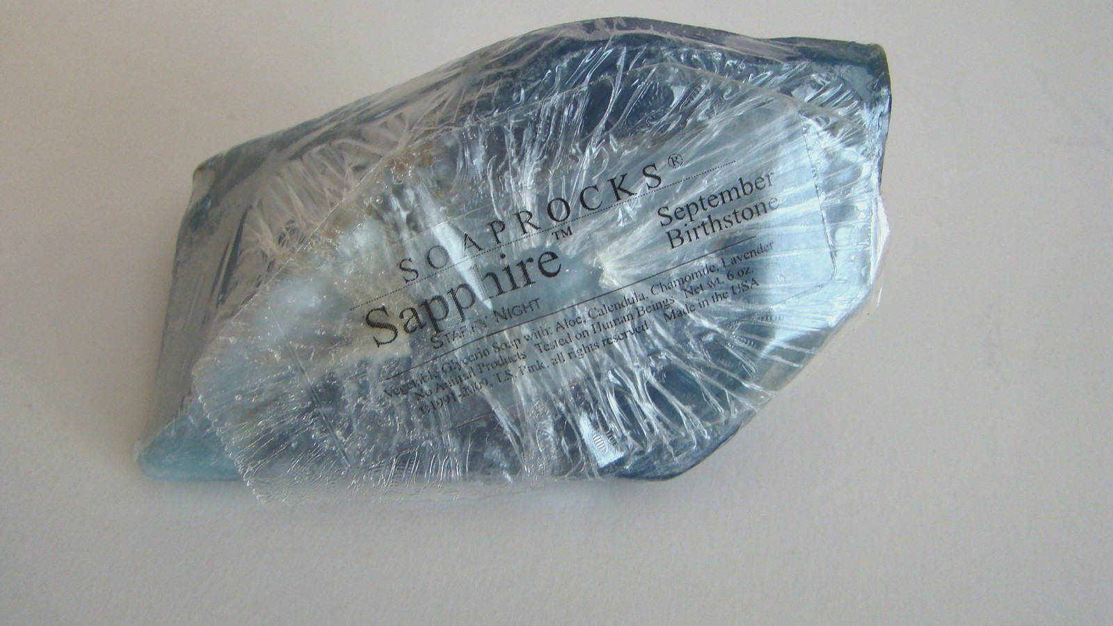 T.S. Pink Soap Rocks Gemstones Birthstone Soap SAPPHIRE Starry Night