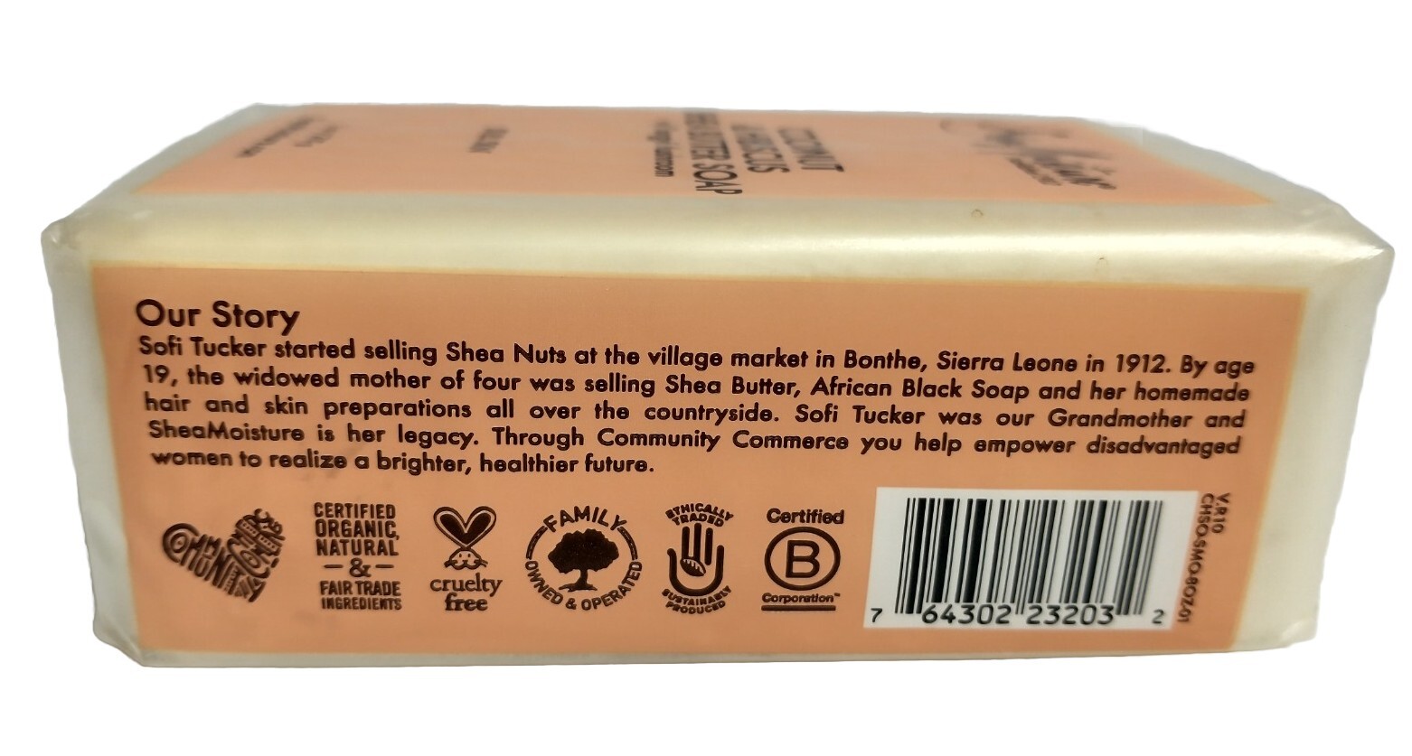 Shea Moisture Coconut & Hibiscus Shea Butter Soap W/ Songyi Mushroom 8oz Bar