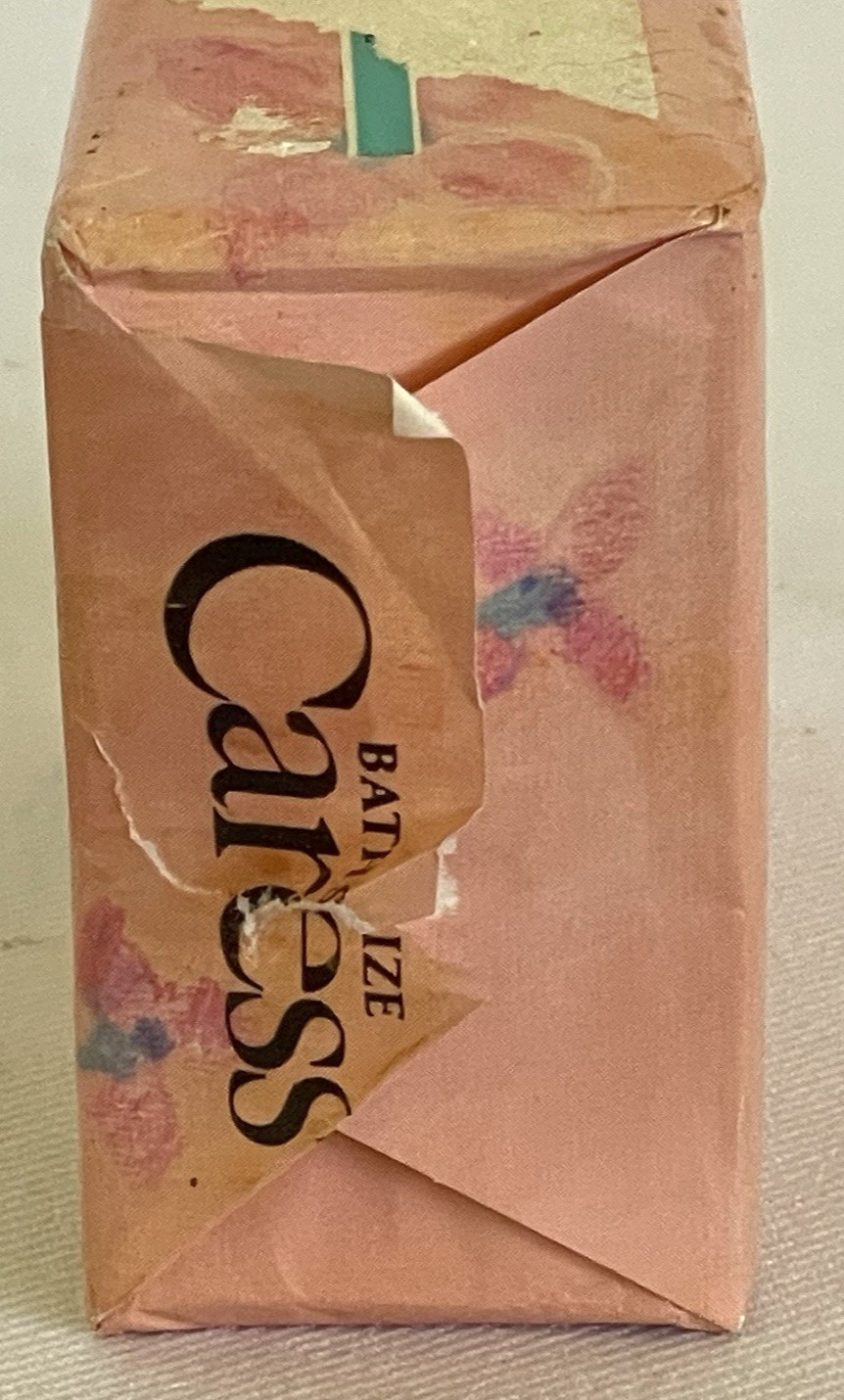 Vintage 1988 Caress Body Bar Soap with Bath Oil 4.75 oz One Bar