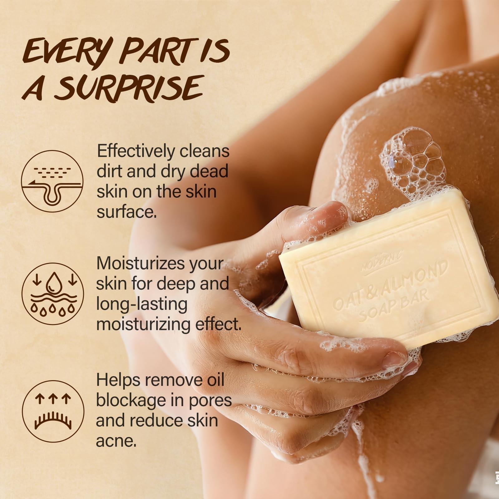Natural Bar Soap Set for Men Women 6pcs Organic Soap with Plant Extracts for …
