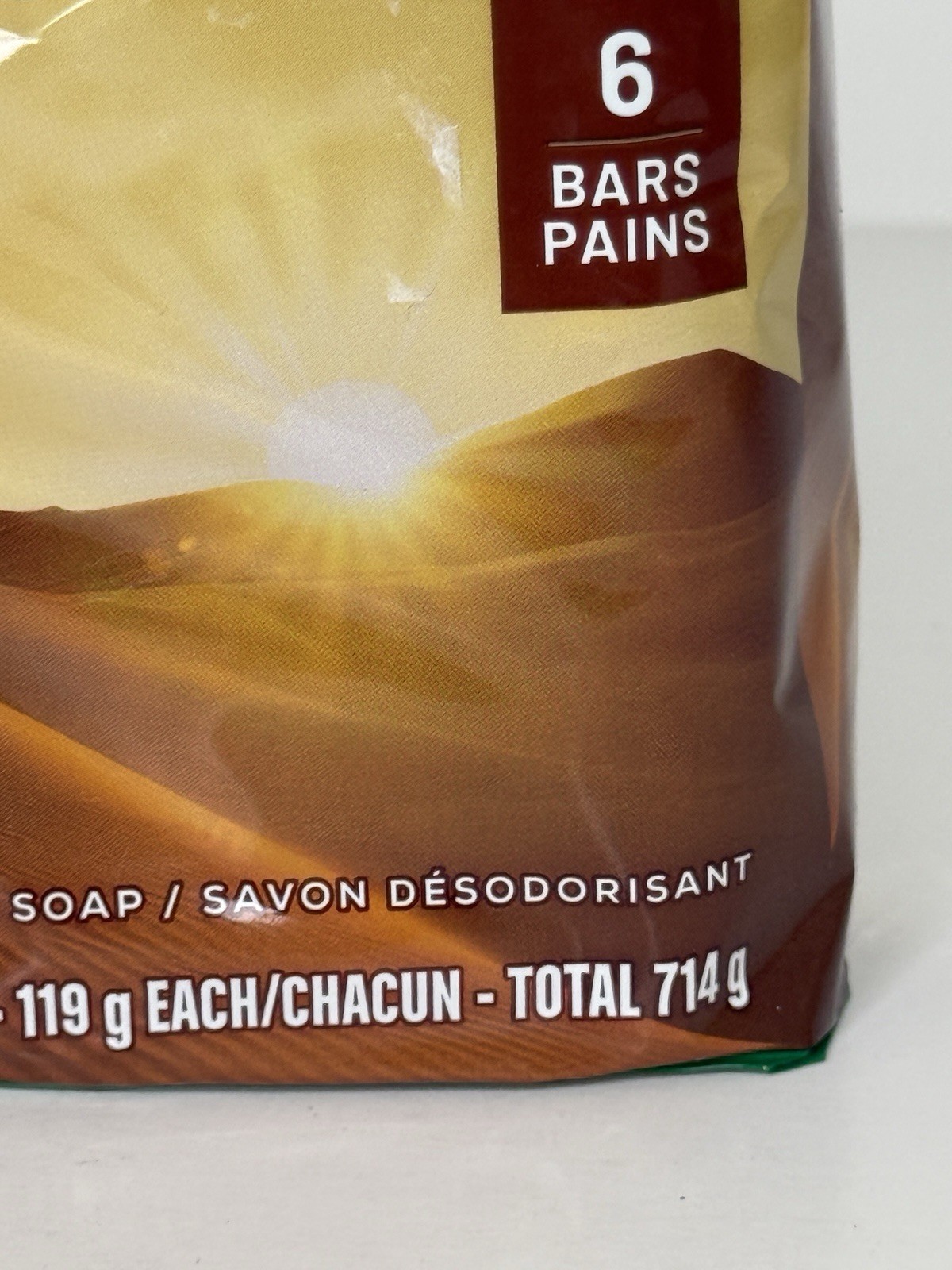 2 Irish Spring Deodorant Soap Saharan Dawn 6 Bar Each 4.2oz Cedar Vetiver Scent
