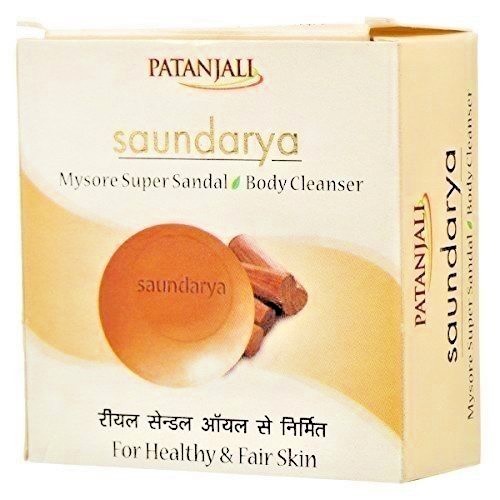Patanjali Mysore Super Sandal Body Soap-75g X 3 Saundarya Bars USA SELLER