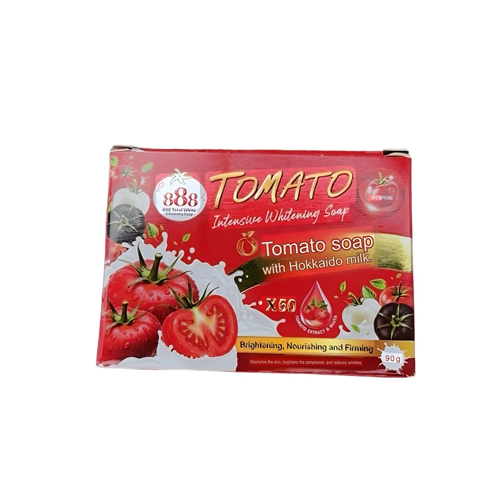 888 Total White Tomato Intensive Soap With Hokkaido Milk & Lycopene 90g