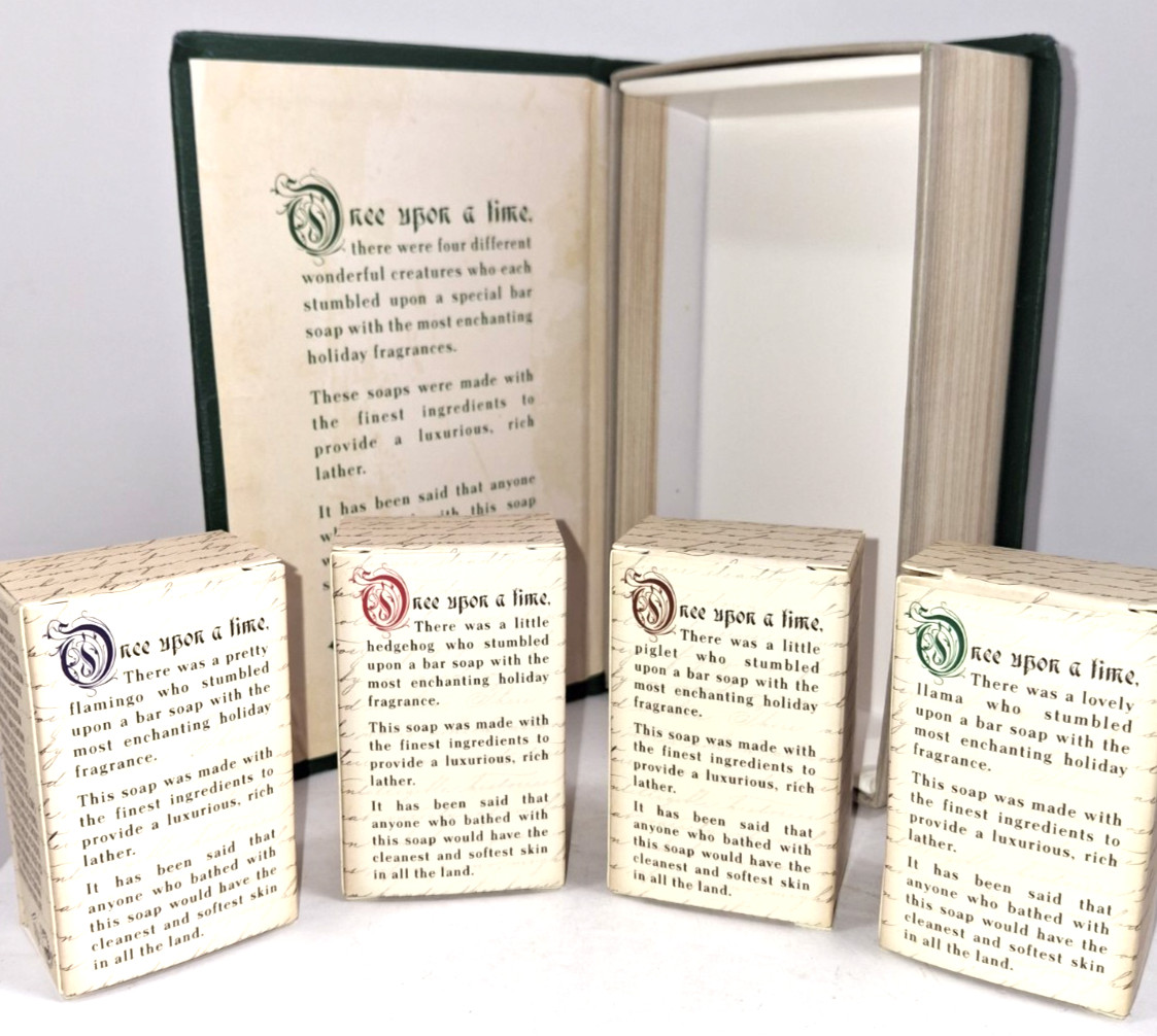 “Once Upon A Time” Set Of 4 Luxurious Bar Soaps In Gift Box Made In The USA
