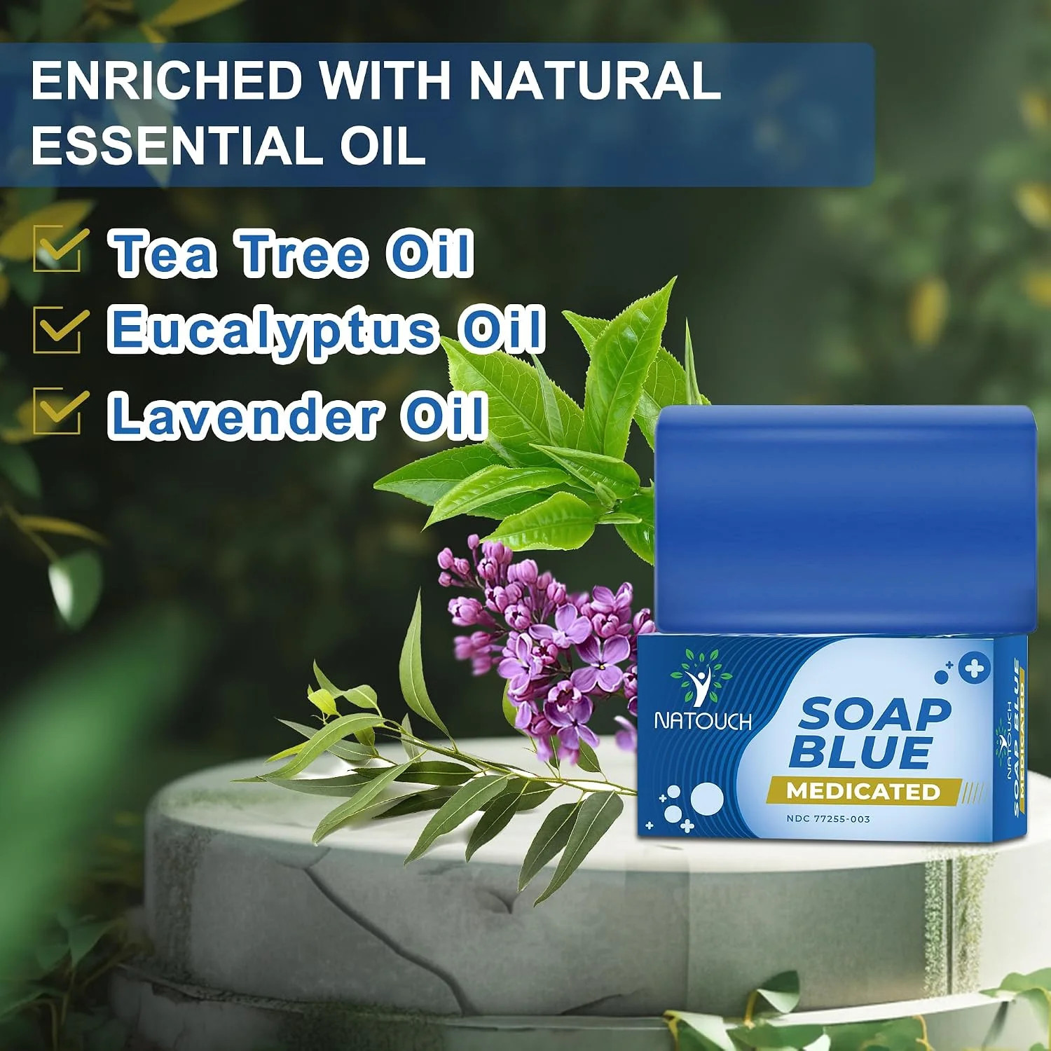 Antifungal Medicated Soap Bar, Tea Tree Oil Body Soap Bar | Athletes Foot Jock I
