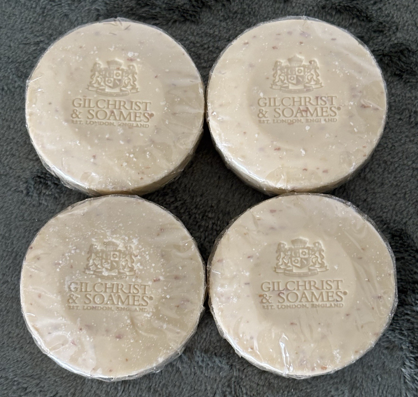 4 Gilchrist & Soames Oatmeal Cleansing Bar Soap 1.5 Oz Each London England