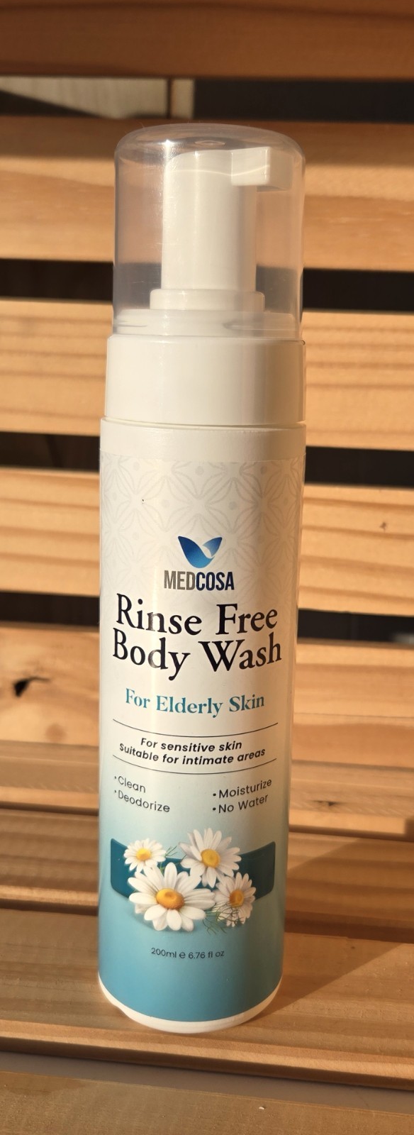 Medcosa No Water Body Wash Full Body Cleansing Foam Elderly Care Set of 3