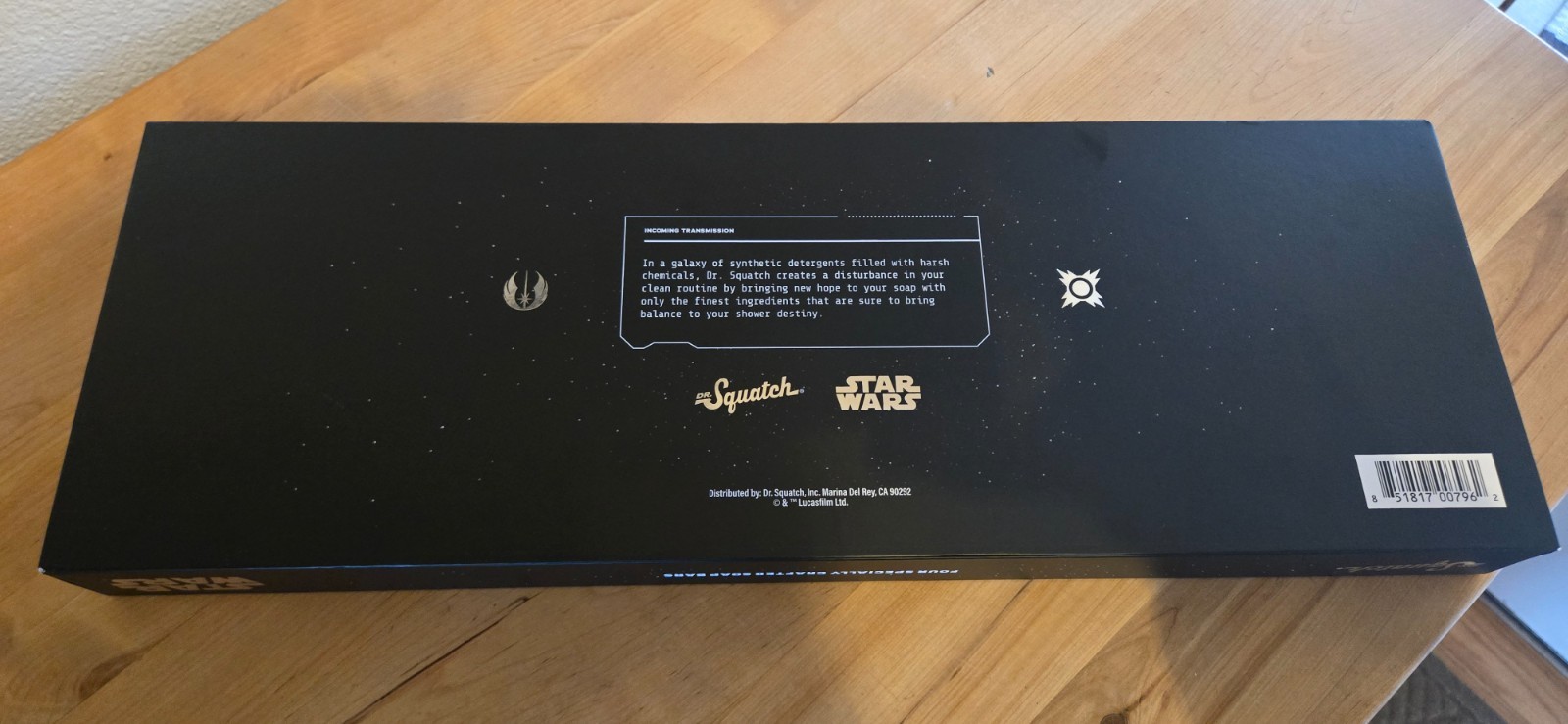 Dr. Squatch STAR WARS-Limited Edition-4 Specifically Crafted Soap Bars NIB