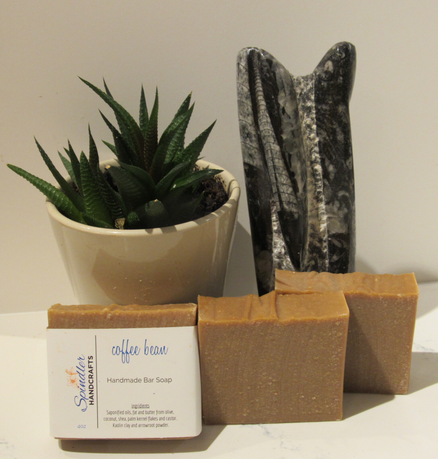 COFFEE BEAN – Moisturizing Handmade – Homemade Clay Bar Soap, wt. 4oz