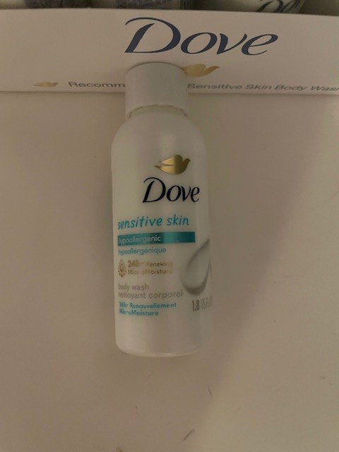 Set: Dove Body Wash Travel size (24) NIB & Dove Skin Bars Travel size (30) NIB