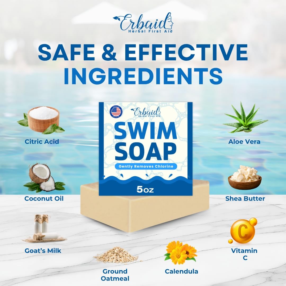 Swimmers Shampoo – Chlorine Removal Body Wash – Natural 5 Ounce (Pack of 1)