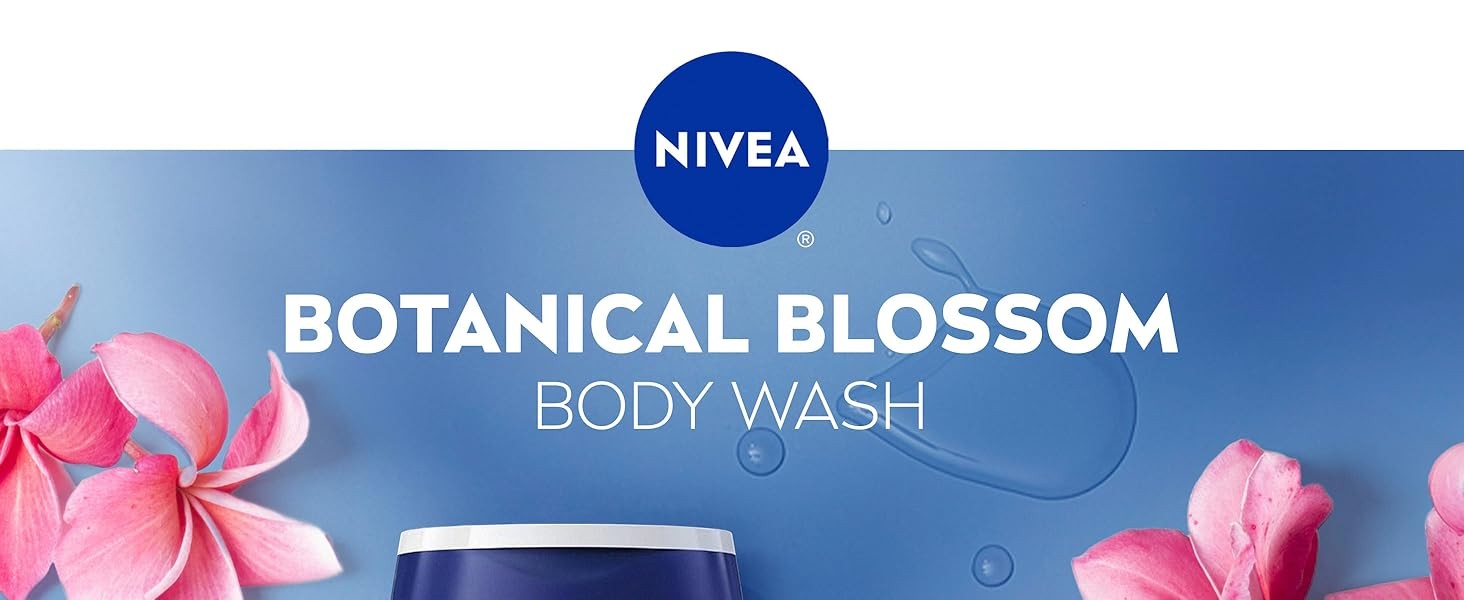 Nourishing Botanical Blossom Body Wash with Nourishing Serum, Body Wash for