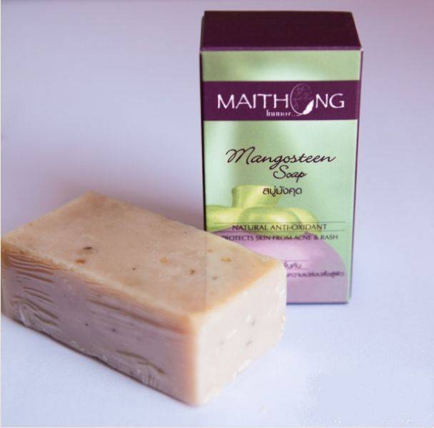 Maithong Mangosteen Soap Natural Anti-Oxidant Protects Skin + Free Tracking