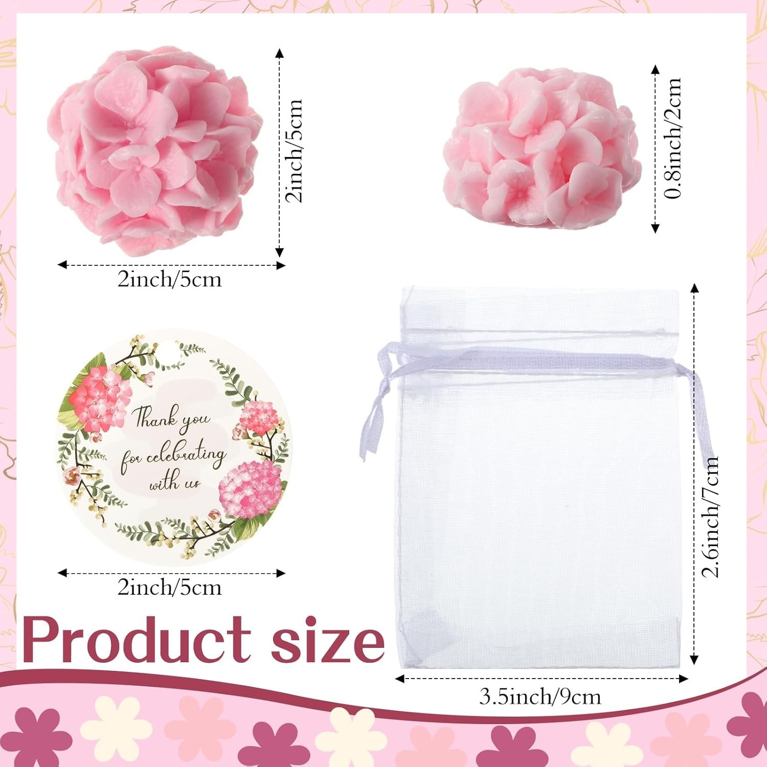 24 Set Flower Mini Soaps for Guests Flower Soap Wedding Handmade Gift Favors …