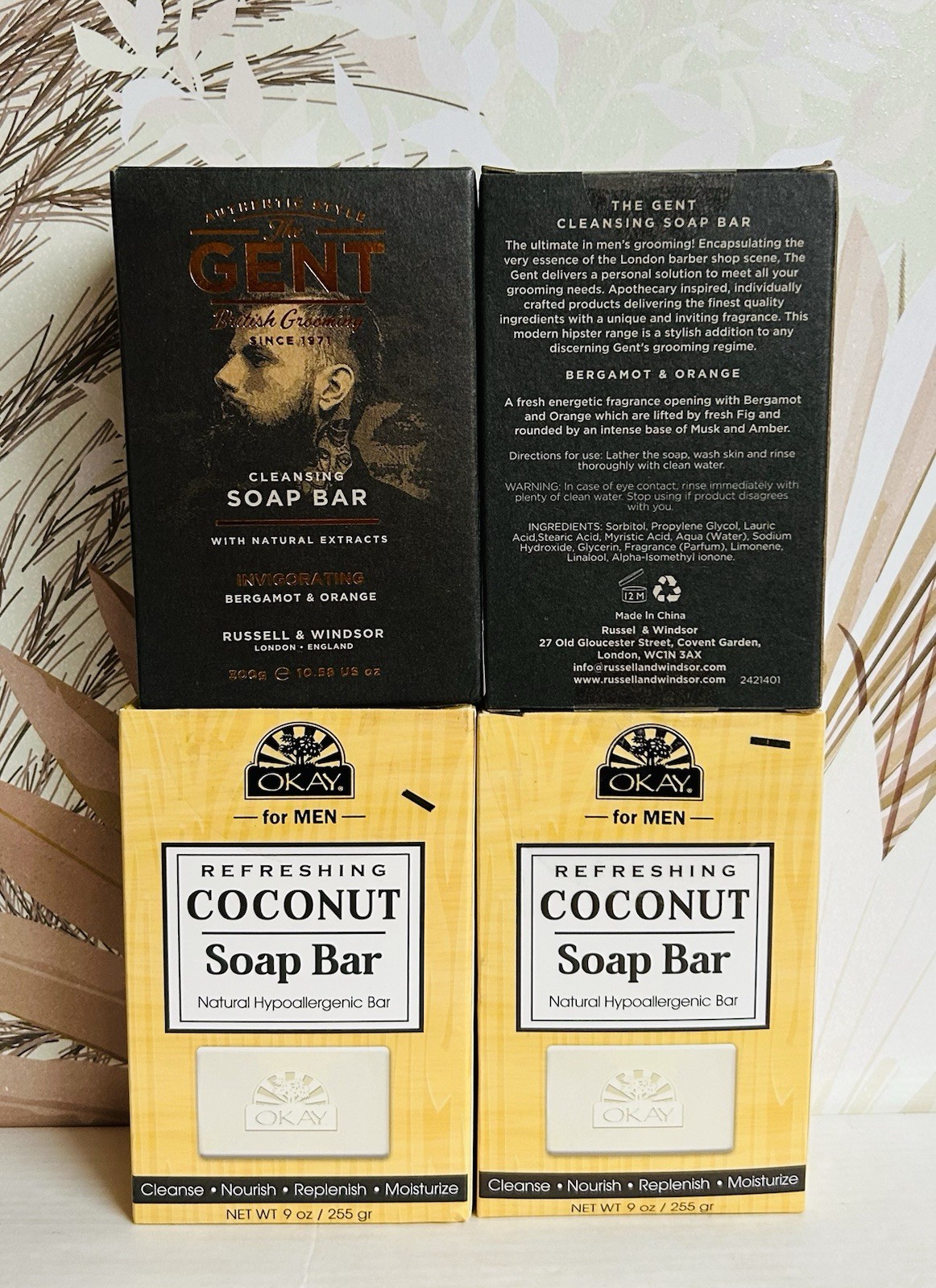 4-Pack Coconut & Bergamot Orange Bar Soap