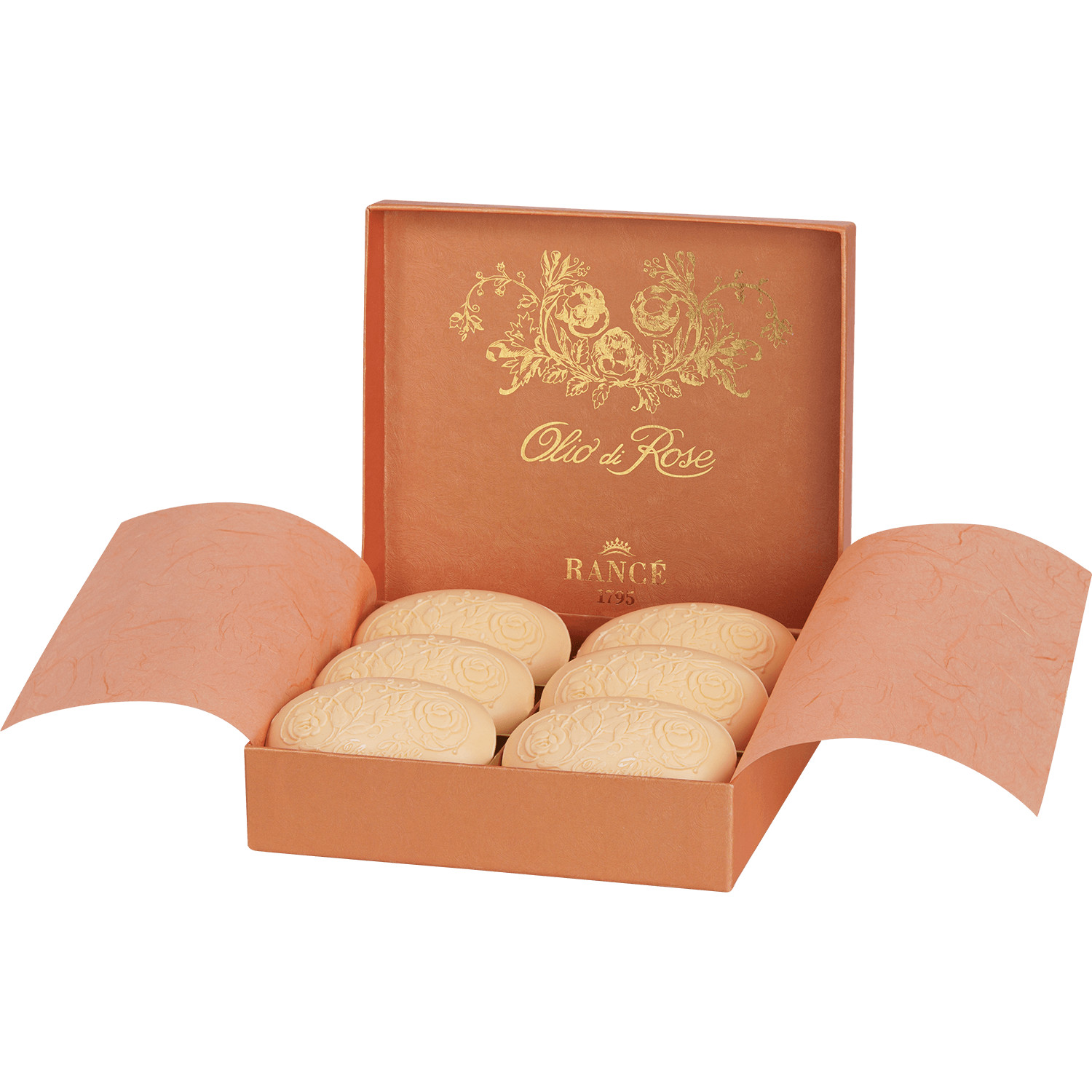 Rance Fine Soaps Soapbox Olio Di Rose 6 x 100g New In Box
