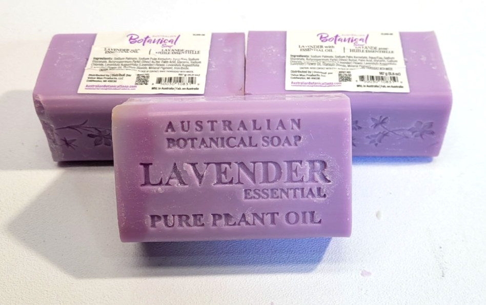 AUSTRALIAN BOTANICAL SOAP – WITH LAVANDER ESSENTIAL OIL 6.6 Oz 3 – PCS INCLUDED