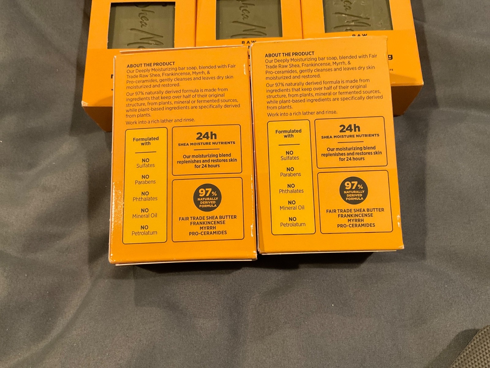 5 Brand New Shea Moisture Raw Shea Butter Deeply Moisturizing Bar Soap 8 Oz