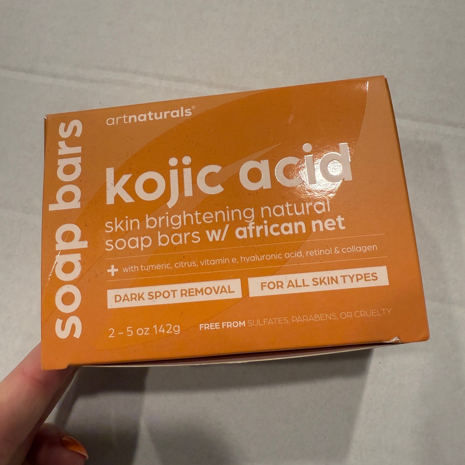 Artnaturals Kojic Acid Soap Bars Skin Brightening Natural Dark Spot Removal