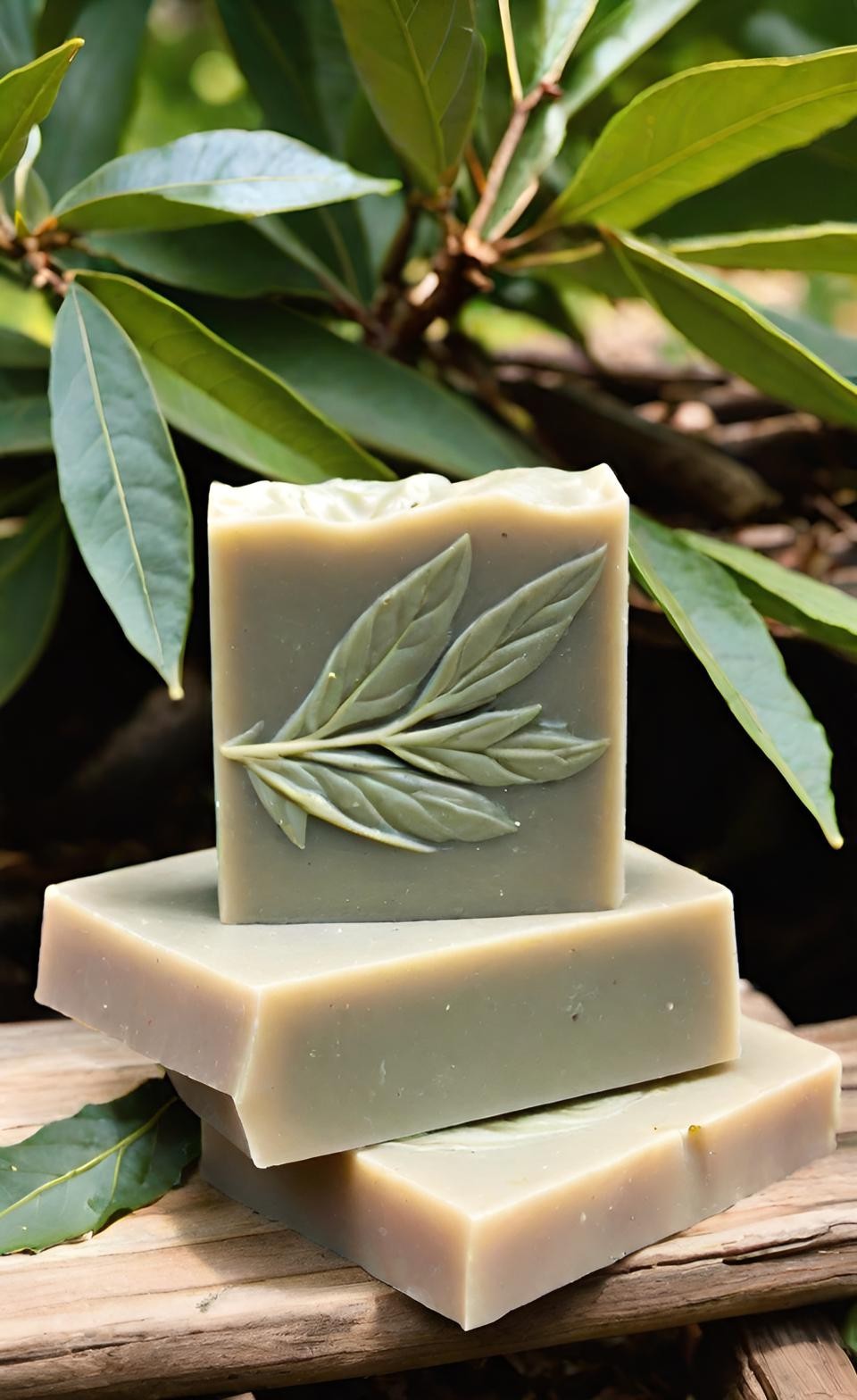 Bay Leaf Handmade Organic Soap Bar Natural Oil Wonderful Scent Premium Body