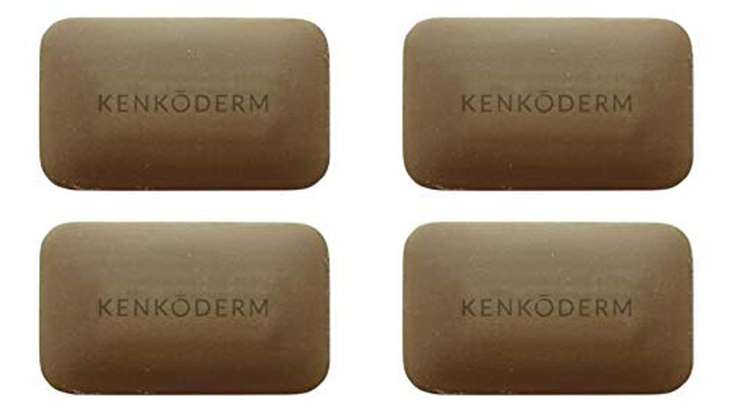 Psoriasis Dead Sea Mud Soap with Argan Oil & Shea Butter, 4.25 Oz, 4 Bars, Derma